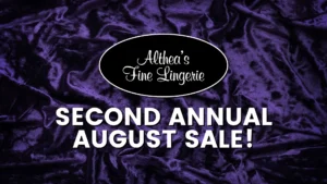 second annual lingerie sale graphic